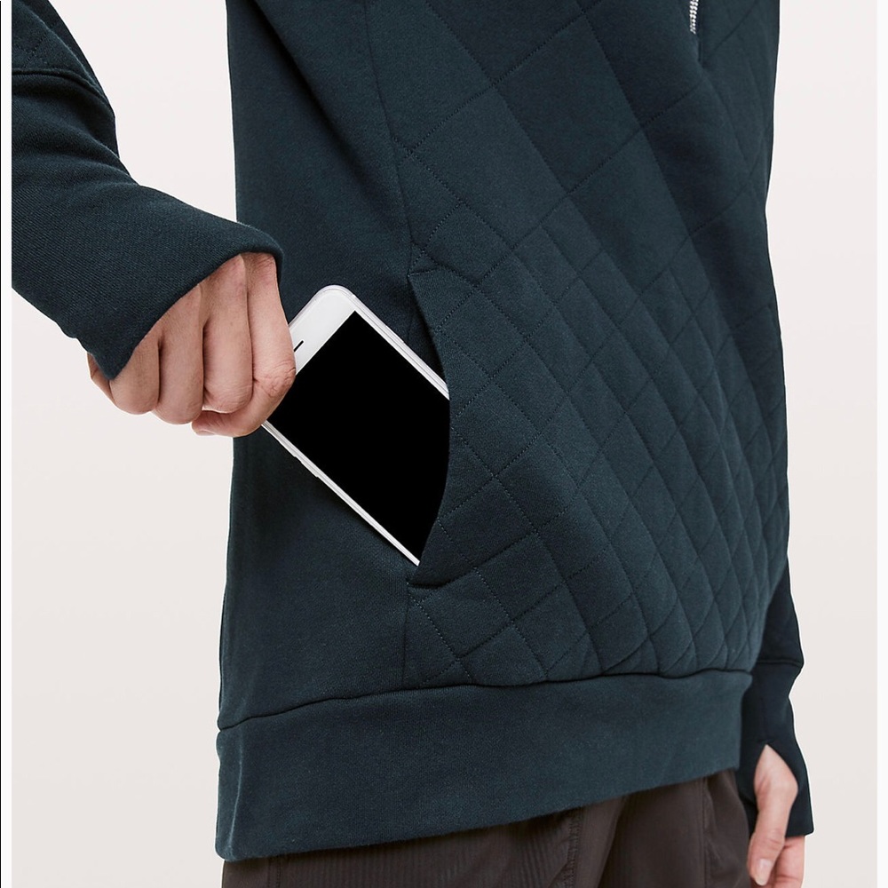 lululemon forever warm pullover nocturnal teal 6
